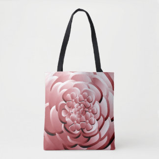 Flores cromadas - Bolsa Tote de aspecto esbelta