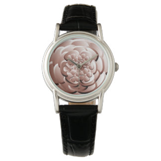 Flores cromadas - Reloj de cobre