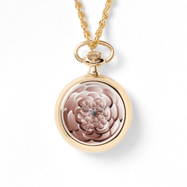 Flores cromadas - Reloj de cobre (Anverso)