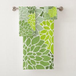 Flores Dahlia, Patrón De Flores, Dahlia Verde