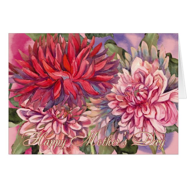 flores dahlias (Anverso (Horizontal))