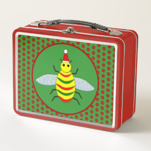 Flores de abeja y de poinsettia para Navidades peq