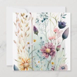 Flores de acuarela de época decorativa