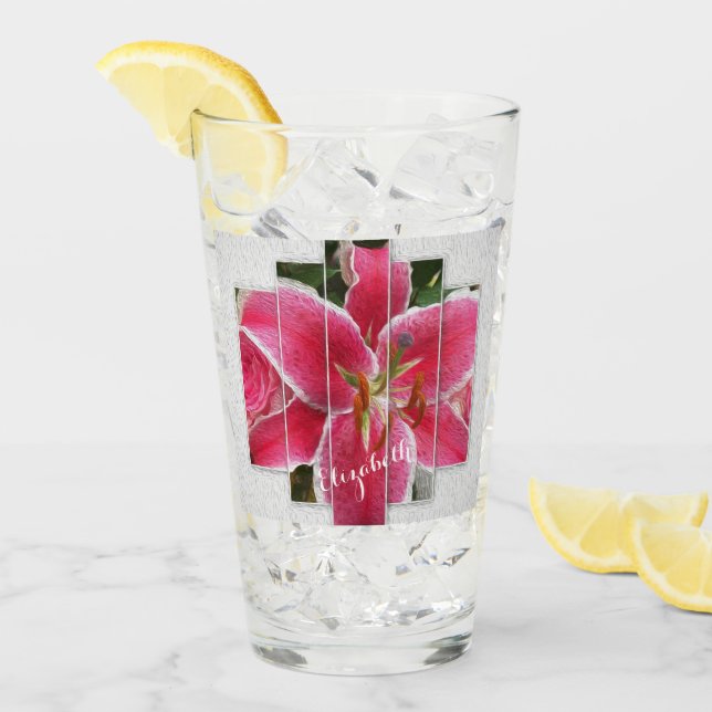 Flores de acuarela floral rosa elegante (Anverso (hielo))