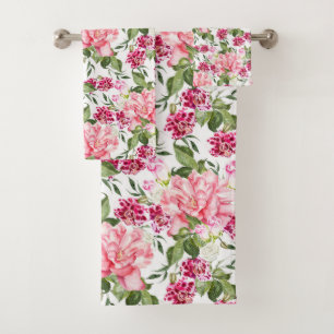 Flores de acuarela floral Rosas Peony Orchids