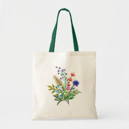 Flores de acuarela moderna y coloridas Bolsa de To