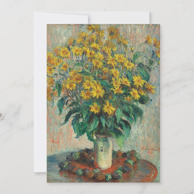 Flores de aguaturma por Claude Monet (Anverso)
