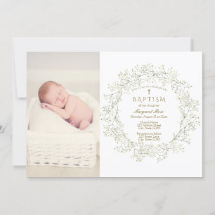 Flores de aliento para bebés Invitación a la foto