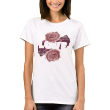 Flores de amor mujeres camiseta de color blanco