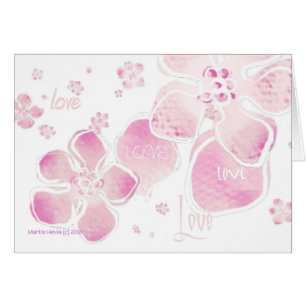 Flores de amor rosadas