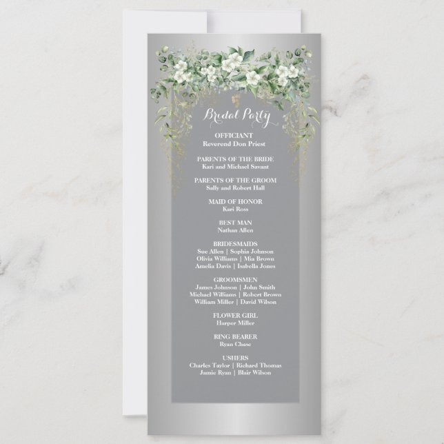 Flores de amor: una celebración de plata (Anverso)