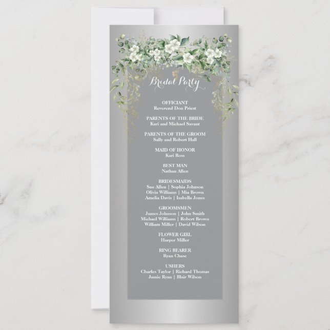 Flores de amor: una celebración de plata (Anverso)