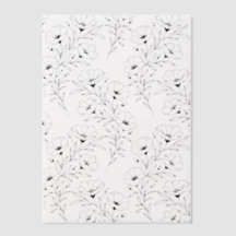 Flores de Anémona Papel Vellum para Invitaciones