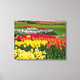 Flores de arte de lona