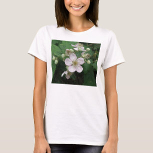 Flores de Blackberry Señoras De Camiseta