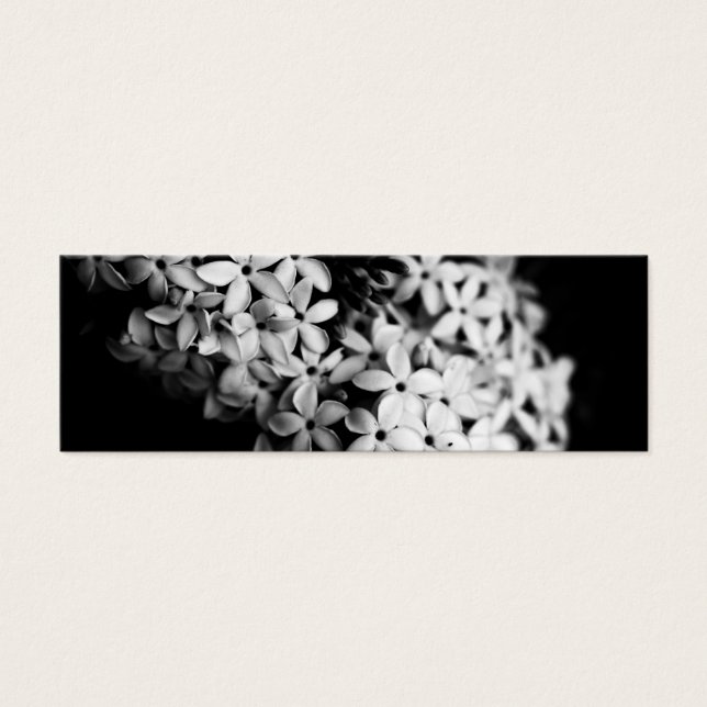 Flores de blanco y negro (Frente)