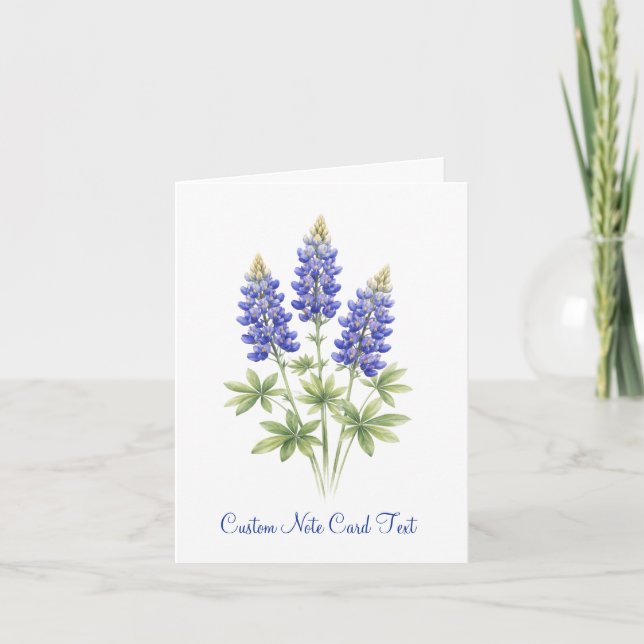 Flores de Bluebonnet Texas Arte Elegante  (Anverso)