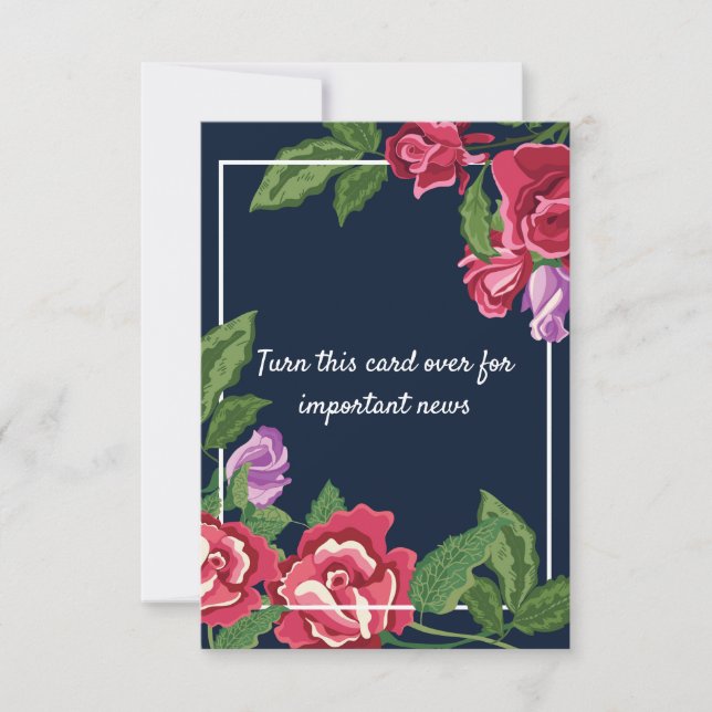 Flores de Boda Save The Date (Anverso)