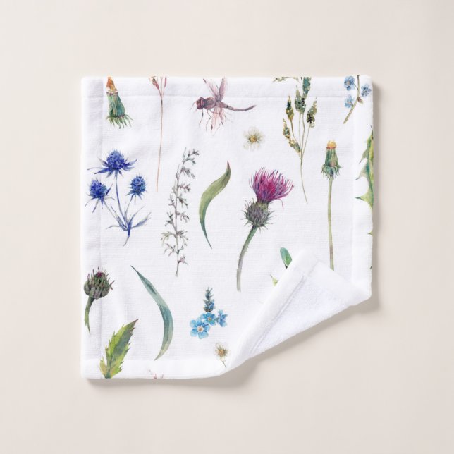 Flores de bonito Diseño de la libélula (Toallita)