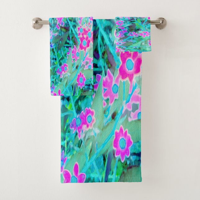 Flores de bonito Magenta y Royal Blue Garden (In situ)