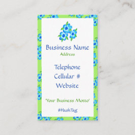 Flores De bonito Y Tarjeta De Negocios De Stripe