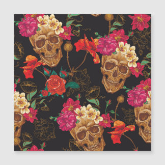 Flores De Calavera: Fondo Oscuro Sin Marea.