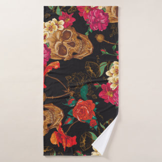 Flores De Calavera: Fondo Oscuro Sin Marea.