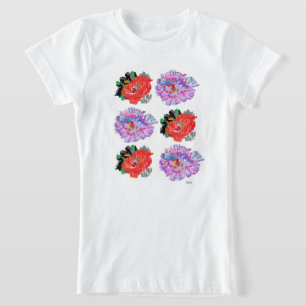 Flores de camisetas chicas