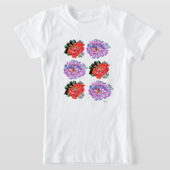 Flores de camisetas chicas (Distribución)