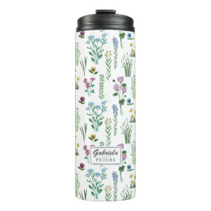 Flores de Campo Floral   Termo Taza