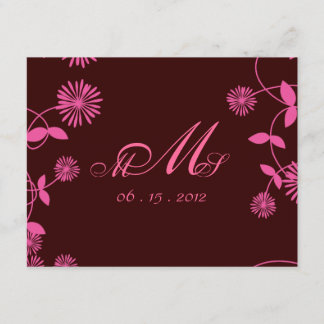Flores de campo rosado RSVP