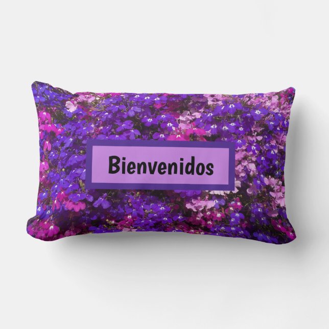 Flores de cerdo de almohada morada Fushia rosa (Anverso)