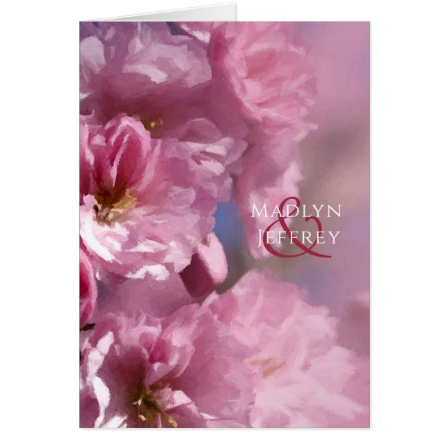 flores de cerezo boda gracias a cualquier ocasión (Frente)