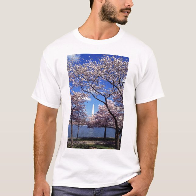 Flores de cerezo en la camiseta de los hombres del (Anverso)
