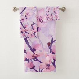 Flores de cerezo pintadas a mano