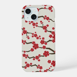 Flores de cerezo rojas elegantes Sakura modernas