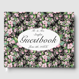 Flores De Cerezo Rosado En El Libro De Invitados D