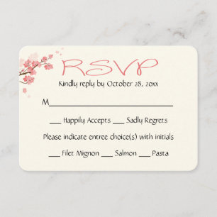 Flores de cerezo rosado RSVP Flores de flores de c