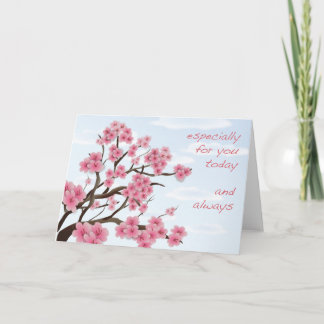 Flores de cerezo - tarjeta de felicitación