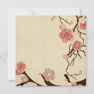 Flores de cerezo vintage Invitación