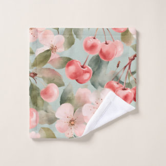 Flores de cerezo y cerezas Arte de primavera
