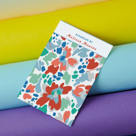 Flores de color de agua collar de joyería