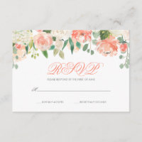 Flores de color de agua pastel Bat Mitzvah RSVP