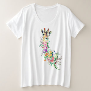 Flores de colores Bouquet Giraffe - Dibujo moderno