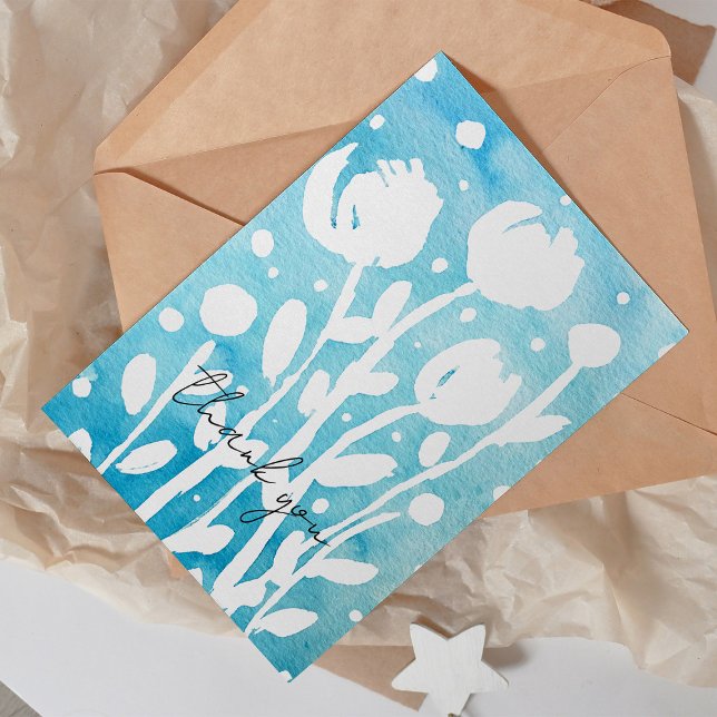 Flores de colores brillantes Gracias Tarjeta (Subido por el creador)