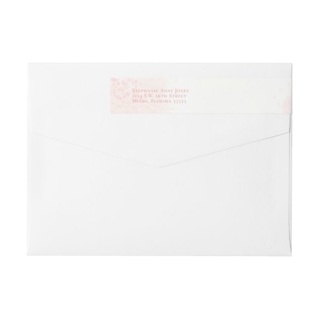 Flores de comunión acuarelas rosas (Reverso)