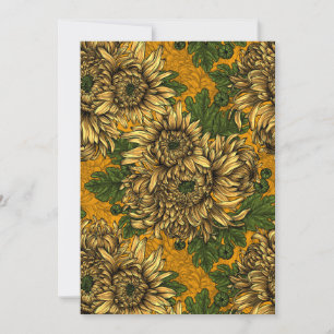 Flores de crisantemo amarillo