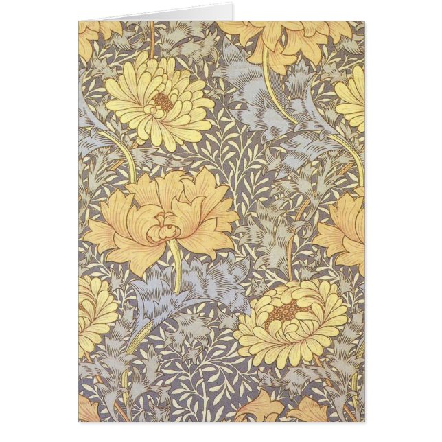 Flores de crisantemo de William Morris (Frente)