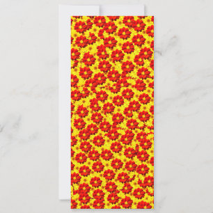 Flores de dalia rojas y amarillas