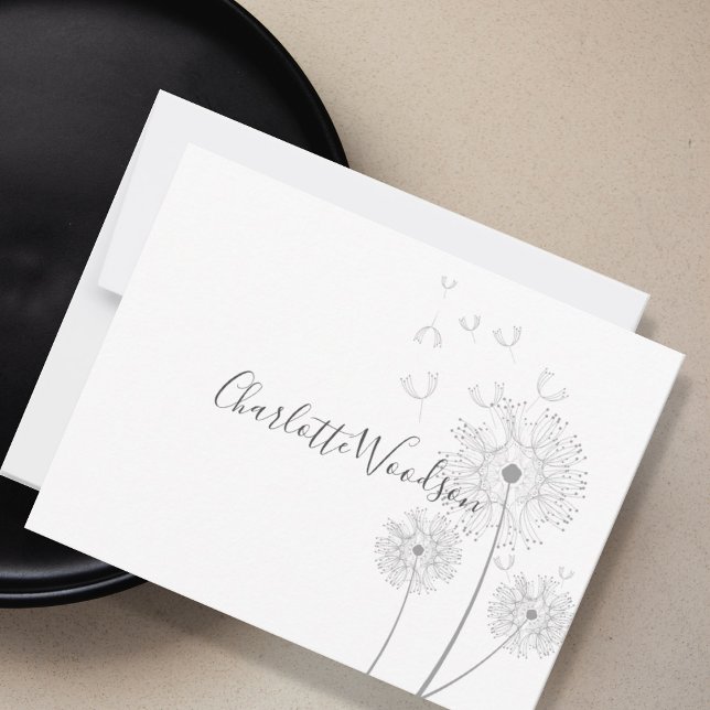 Flores De Dandelion Que Brillan En La Nota De Nomb (Subido por el creador)